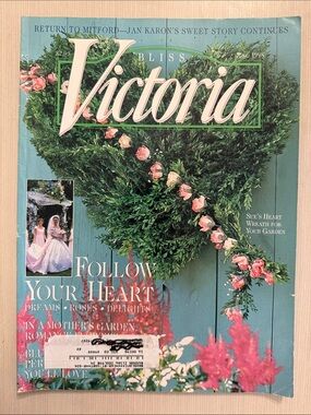 Victoria Magazine - 'Follow Your Heart' Floral Cover June 1998 Home 90s Decor